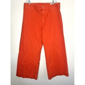 Gap wide leg, high waist burnt orange jeans size 20 plus size full‎ outfit